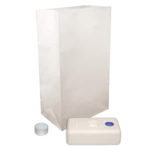 Candle Luminaria Kit in Traditional White (set of 12)