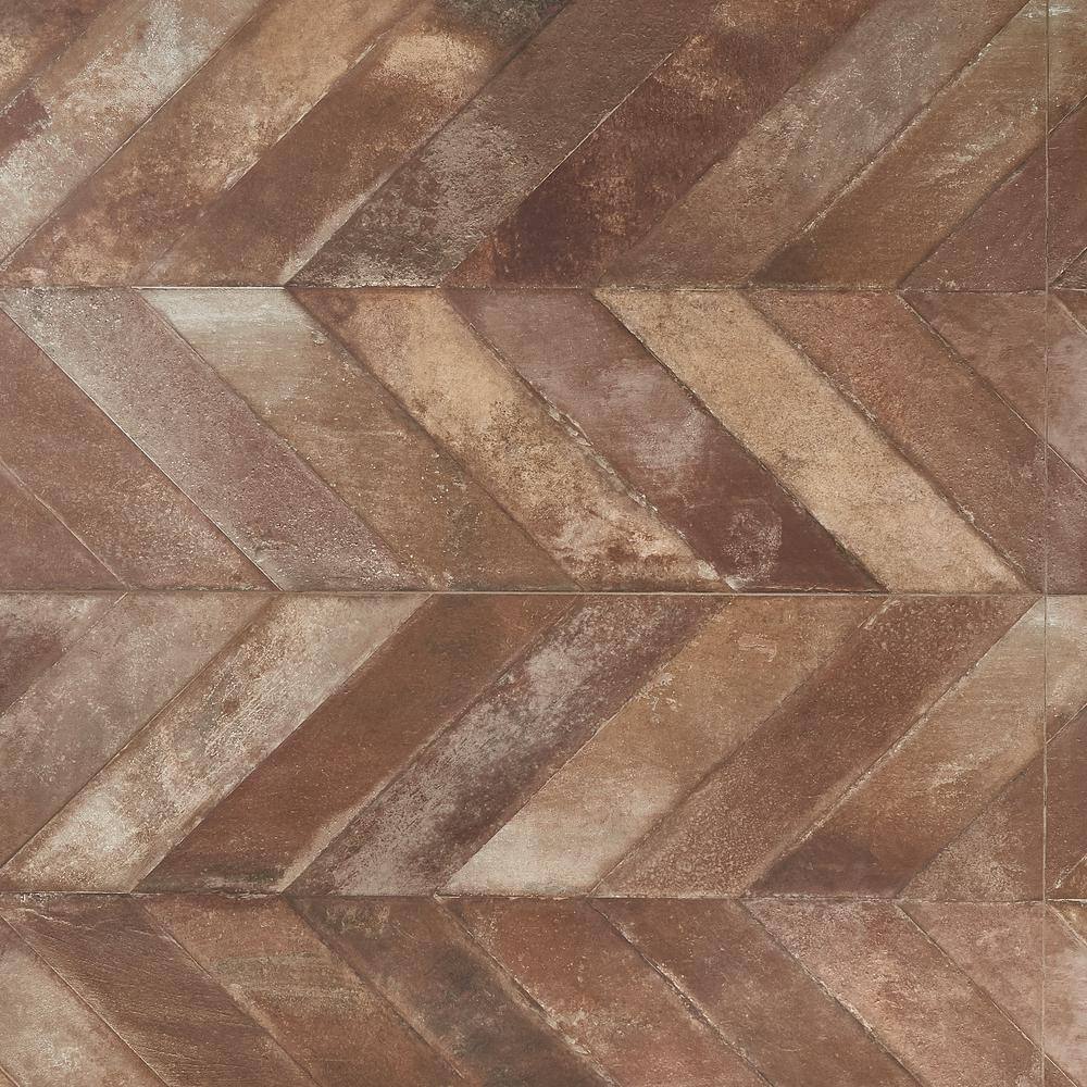 Nord 24" x 48" Tobacco Brown Porcelain Stone Look Tile