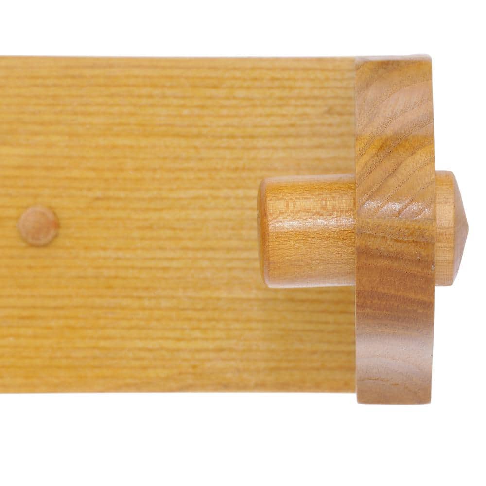 Honey Oak Wood Traditional Paper Towel Holder