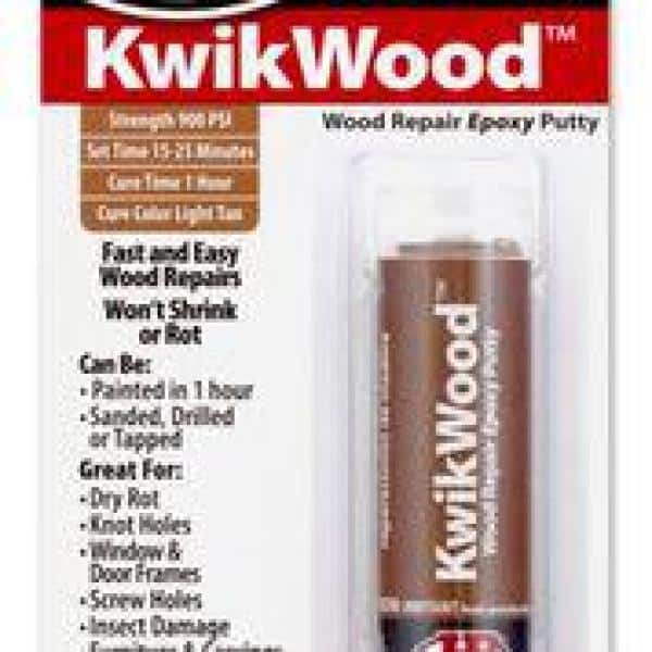 Tan KwikWood Wood Repair Epoxy Putty, 1 oz. Stick 