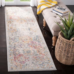 Madison Gray/Gold 2 ft. x 16 ft. Border Runner Rug