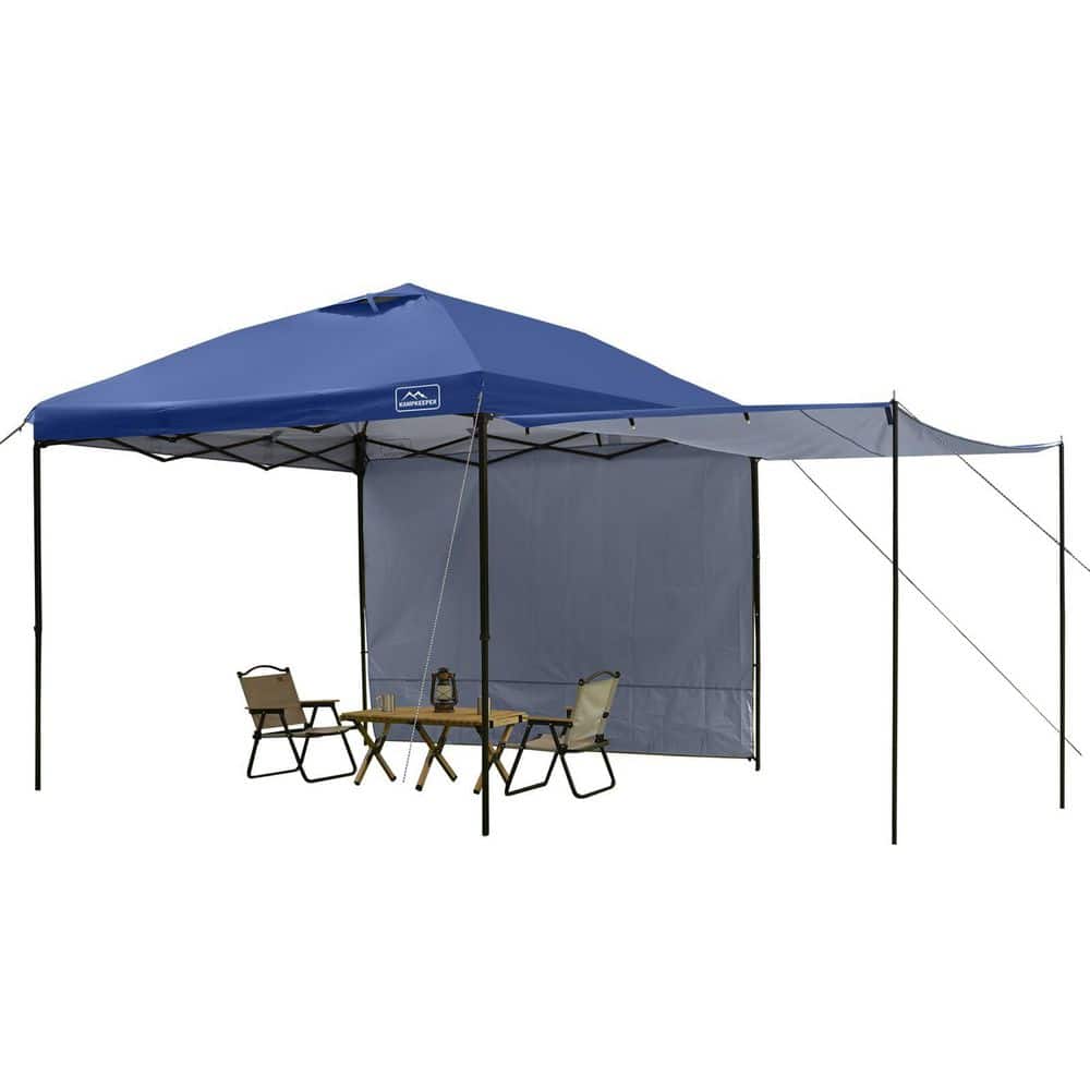 10 ft. x 10 ft. Easy Pop Up Canopy Tent with 2 Sidewalls,Instant Outdoor Sh