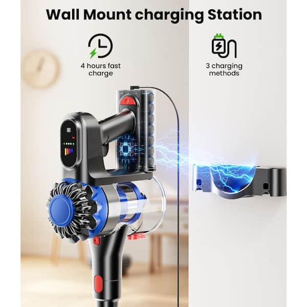 LAIFUCAM 500W Bagless Cordless Stick Vacuum Cleaner 40Kpa Suction