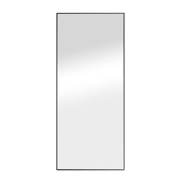 Unbranded Black 21 in. W x 64 in. Modern Metal Wall Mirror, Full Length Mirror, Floor Mirror for Living Room, Bedroom
