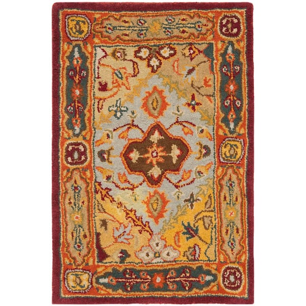 SAFAVIEH Heritage Multi 12 ft. x 17 ft. Floral Border Area Rug