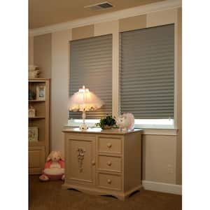 Gray Paper Room Darkening Cordless Window Shade - 36 in. W x 72 in. L