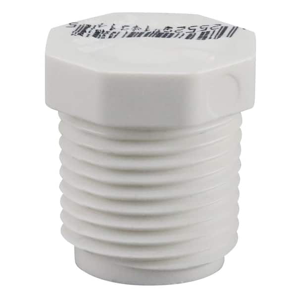 LASCO Fittings 1/2 in. PVC Schedule 40 MPT Plug
