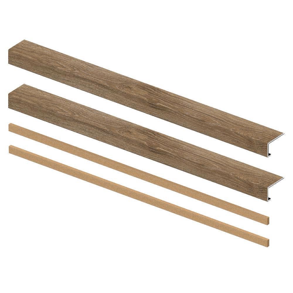 Eastmoor Chestnut 6.5mm x 46in x 4in Exact Match Large Square Nose Open Stair Return/Landing Kit (2-Pack) price history on PriceWatchPro