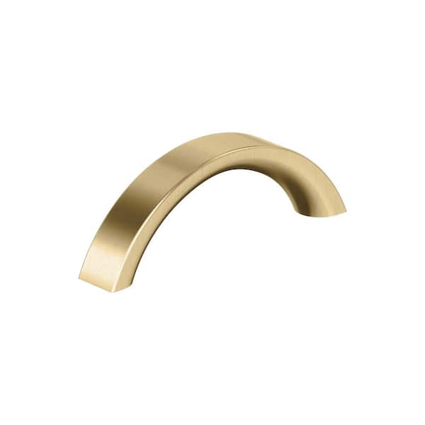 Parabolic 3 in. Center-to-Center Modern Champagne Bronze Arch Cabinet Pull