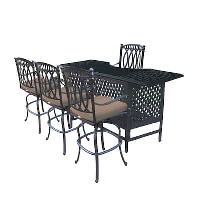 Seats 5 People Outdoor Bar Furniture Patio The Home Depot Outdoor Bar Furniture Patio, Outdoor Patio Bar Furniture