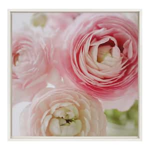 "Sylvie Pink Dreams" by Kristybee Framed Canvas Nature Flowers Art Print 22.00 in. x 22.00 in. . (Set of 1)