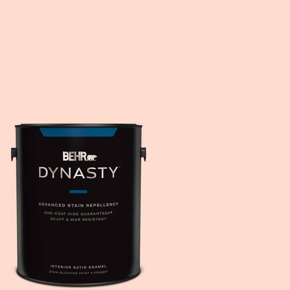 BEHR DYNASTY 1 gal. #220C-2 Peachtree Satin Enamel Interior Stain-Blocking Paint and Primer -  ZZ197295
