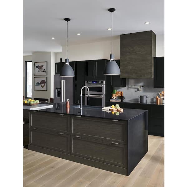 Quinn 14.5-in W x 0.75-in D x 14.5-in H in Black Cabinet Door Sample