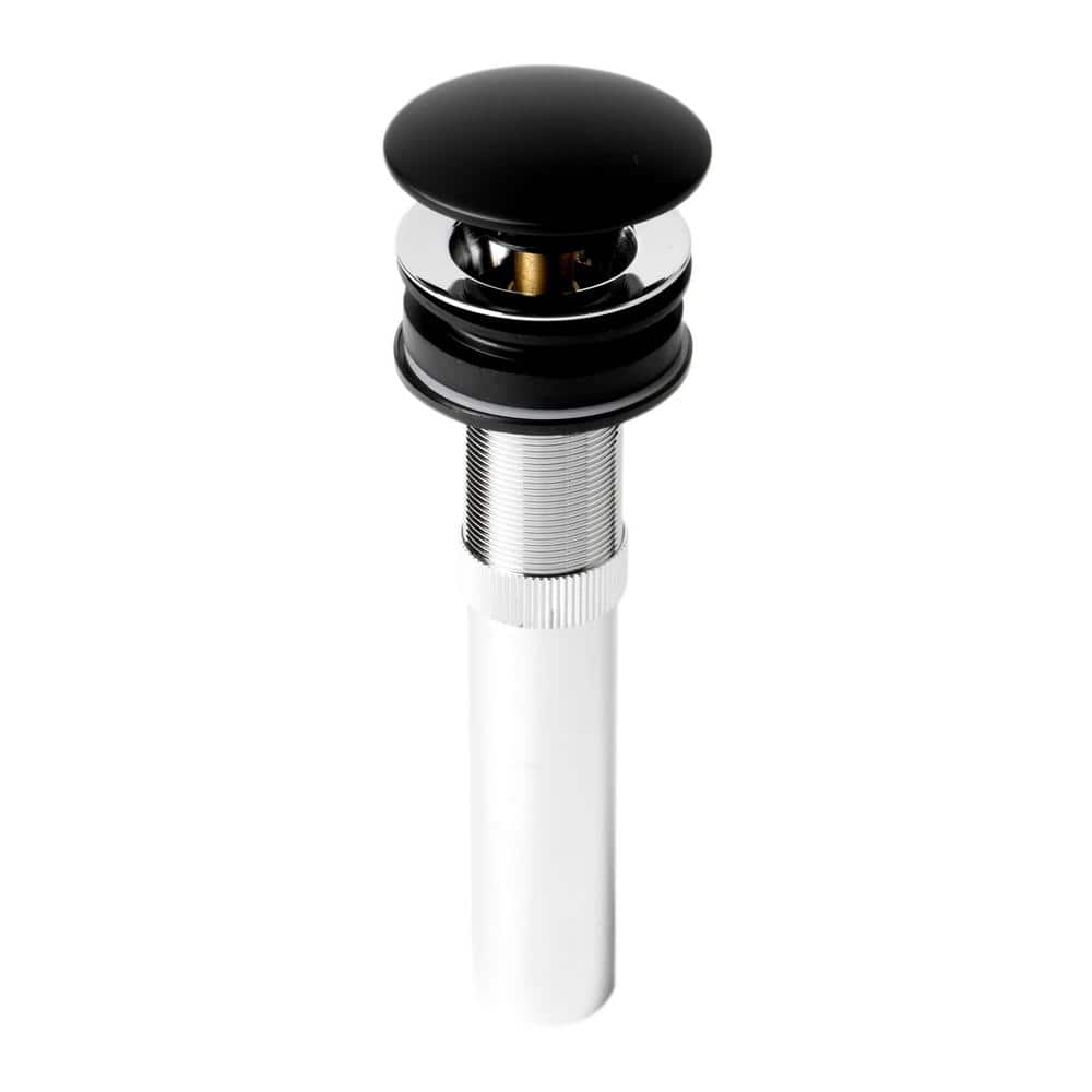 7.63 in. 1-Handle Pop Up Drain for Bathroom Sink without Overflow in Black Matte price history on PriceWatchPro