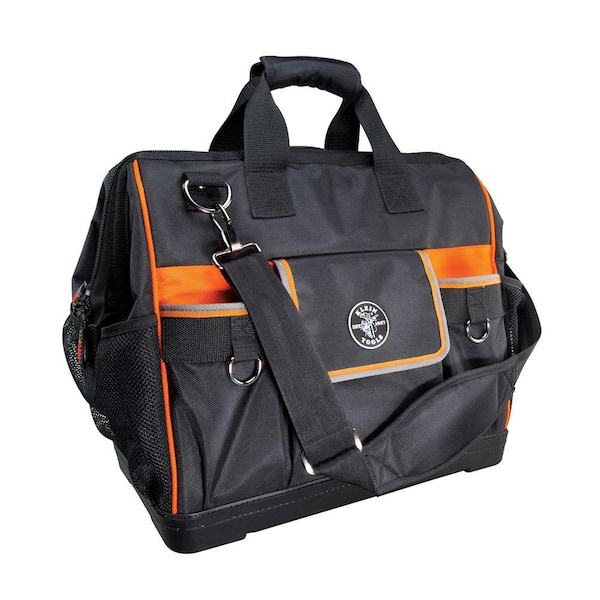 Klein Tools Tool Bag Tradesman Pro WideOpen Tool Bag 42 Pockets 16Inch  55469  The Home Depot
