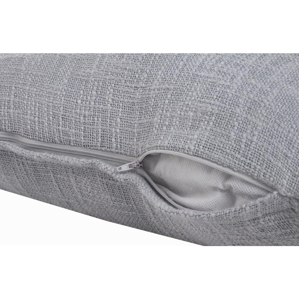 Soft Blue Tasseled Square Throw Pillow - 20x20