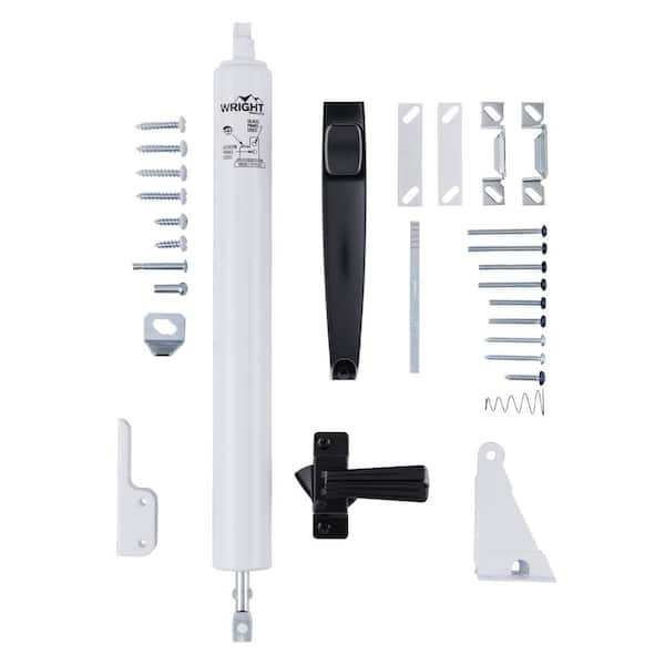 Combo Kit Black Latch with White Closer