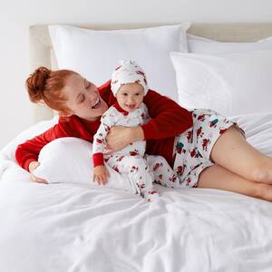 Company Cotton Family Flannel Women's Long Sleeve Pajama Short Set