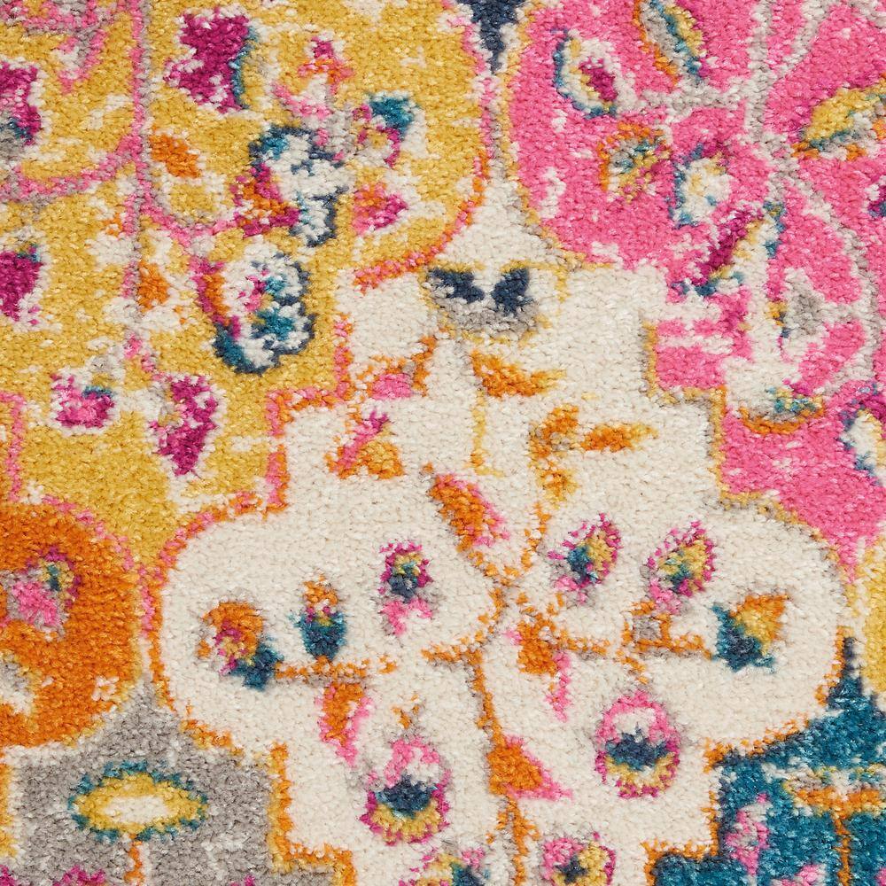 Multicolor Floral Tufted Synthetic Runner Rug, 2'2" x 7'6"