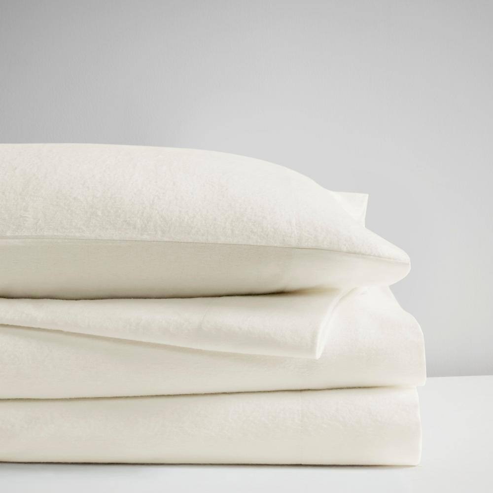Ivory Queen Cotton Flannel 4-Piece Sheet Set