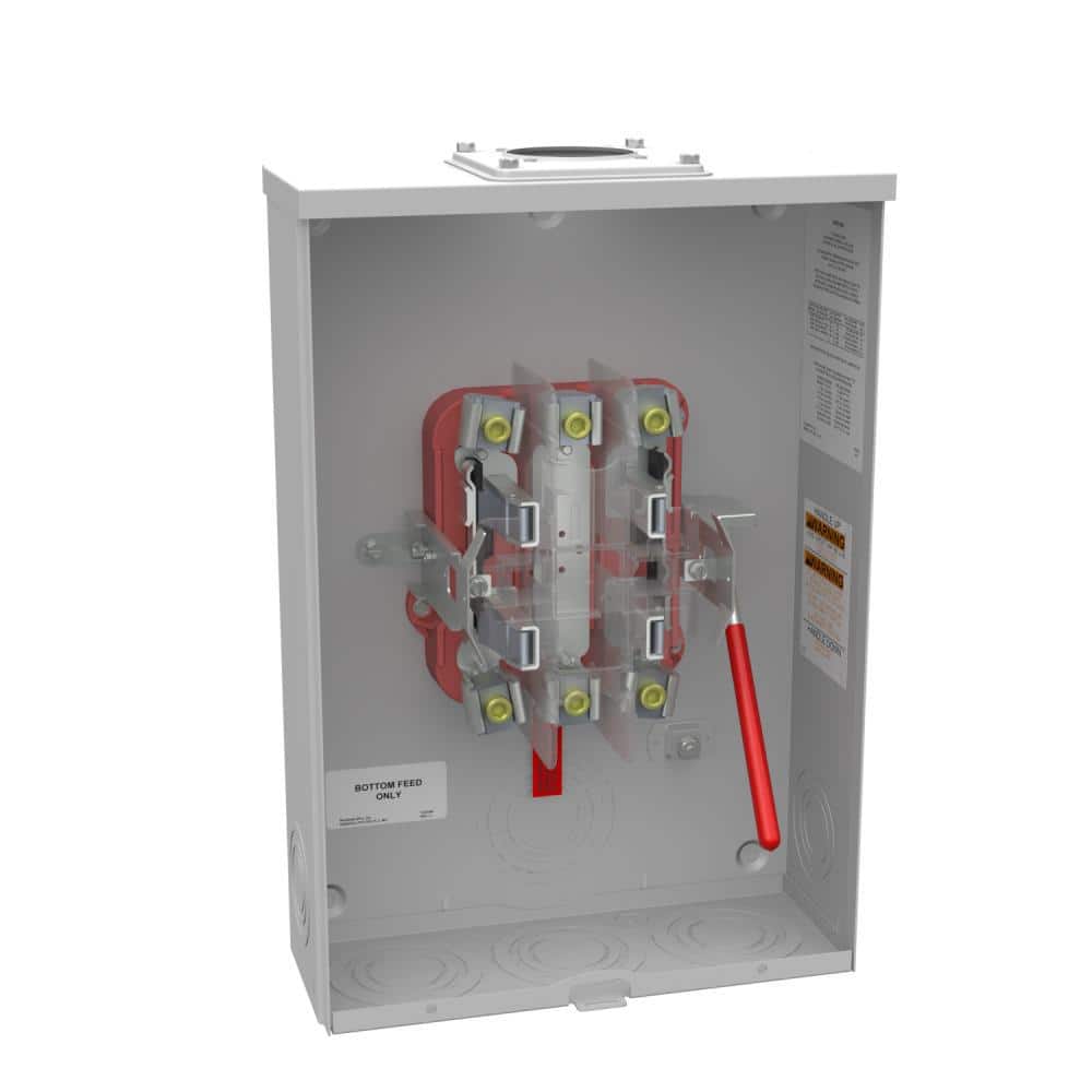 Milbank 200 Amp 4 Terminal Ringless Heavy Duty Lever Bypass Overhead ...