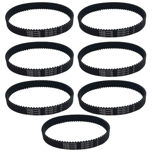 THINK CRUCIAL 7-Pack Replacement 10 mm Vacuum Belts, Fits Dyson DC17, Compatible with Part 911710-01