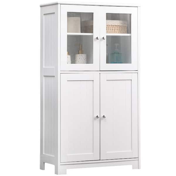Unbranded 23.6 in. W x 11.8 in. D x 42.7 in. H Bathroom White Linen Cabinet