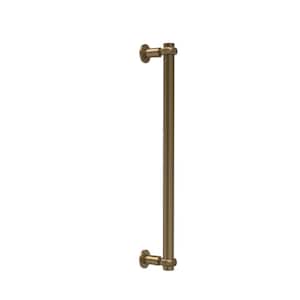 Contemporary 18 in. Back to Back Shower Door Pull in Brushed Bronze
