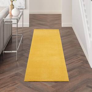 zigzag design Modern 67cm Wide NEW Yellow Hallway Runner anti-slip 