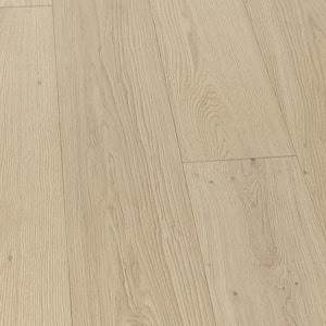 Take Home Sample - Torrey French Oak Water Resistant Wirebrushed Engineered Hardwood Flooring - 7.5 in. x 7 in.