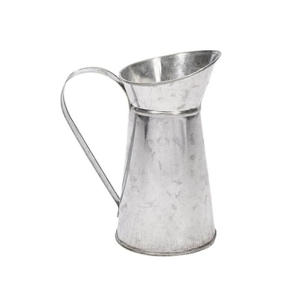 Oasis Tin Pitcher, Galvanized (Case of 4)