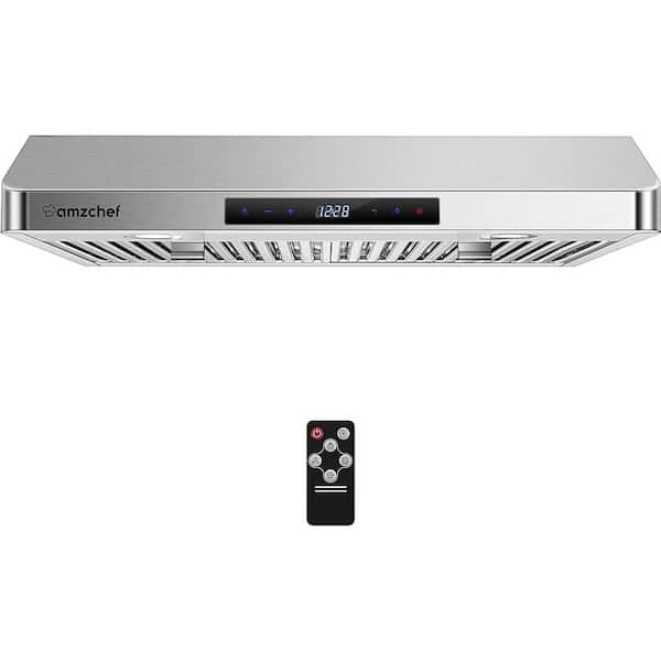 Bpocz 30 in. Ducted Under Cabinet Range Hood in Stainless Steel with Touch Display, LED Lights, and Dishwasher-Safe Filters