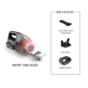 ONEPWR Hand Vacuum, Bagless, Cordless, Rinseable Filter, Portable, Handheld Vacuum Cleaner for Multi-Surfaces