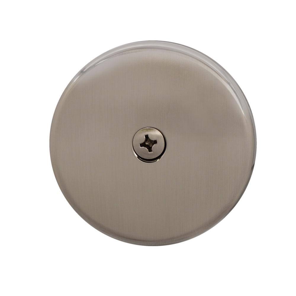 Satin Nickel Round Toe Touch Tub Drain Trim Set