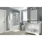 Classic 400 Curve 30 in. x 60 in. x 80 in. Bath and Shower Kit with Right-Hand Drain in White