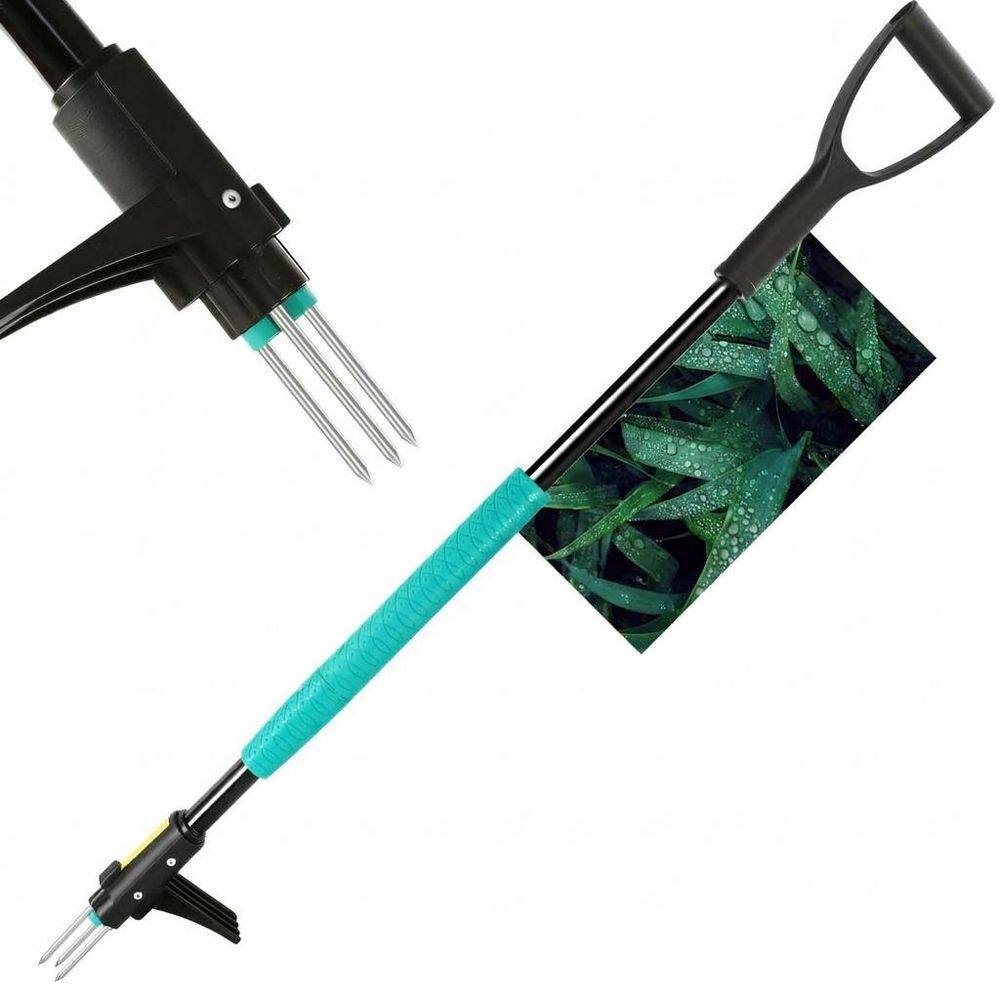 39 in. Stand Up Weed Puller Tool with Ergonomic D-Handle, Heavy Duty 3-Claw Root Remover for Lawn Garden price history on PriceWatchPro