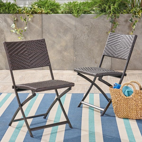 Faux rattan 2024 folding chairs