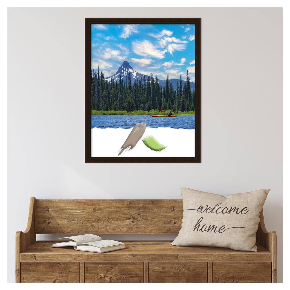 Espresso Brown Satin Wood Wall Picture Frame 30" x 24"