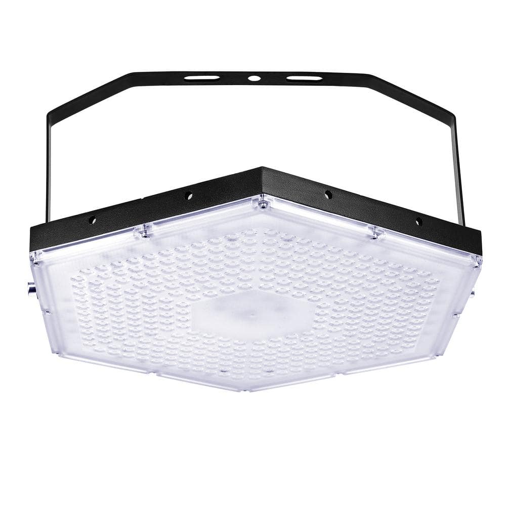 YANSUN 13 In. 300-Watt Black Equivalent Integrated LED Cool White High ...