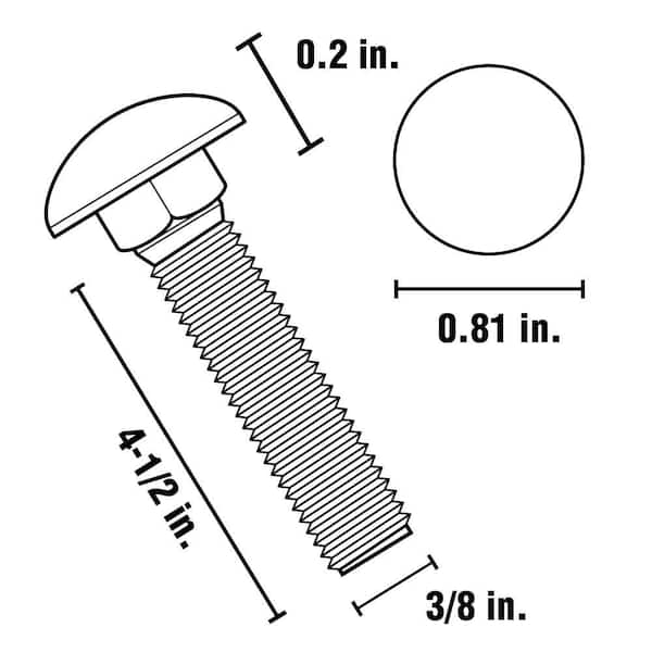 3 8 Bolt Head Height