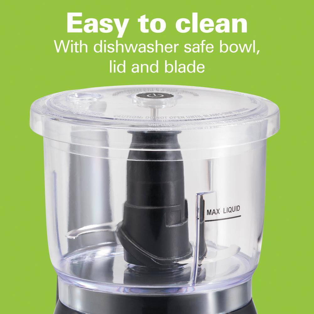 Hamilton Beach 3-Cup Black Electric Food Chopper and Processor