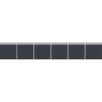 Daltile Keystones Unglazed Black And Ebony 1 In. X 12 In. X 6 Mm ...