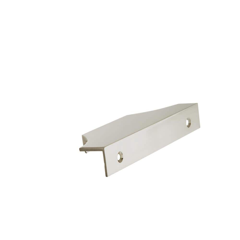 Satin Nickel Modern Finger Pull with Mounting Hardware