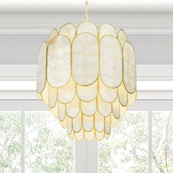 Round Capiz Shell Lighting - A Storied Style