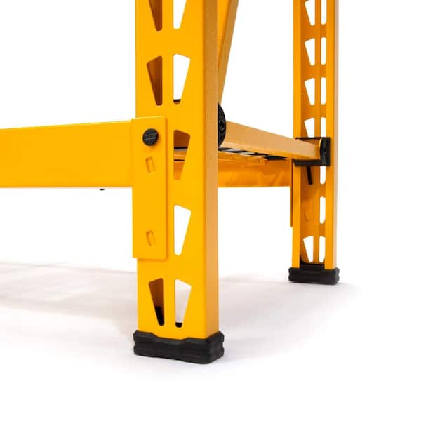 DEWALT - Yellow 3-Tier Wire Steel Garage Storage Shelving Unit (50 in. W x 48 in. H x 18 in. D)