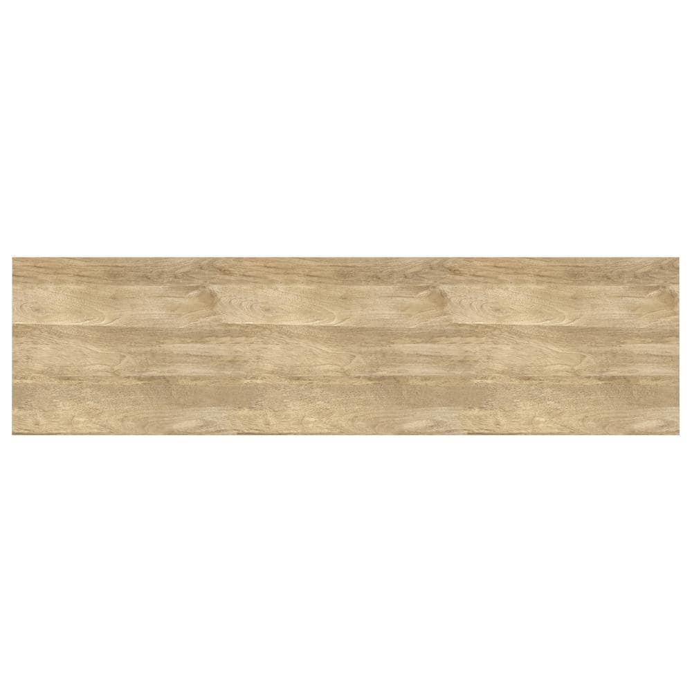 Natural Mango Wood and Metal Console Table with Storage
