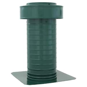 Keepa Vent 6 in. Dia Aluminum Roof Vent for Flat Roofs in Green