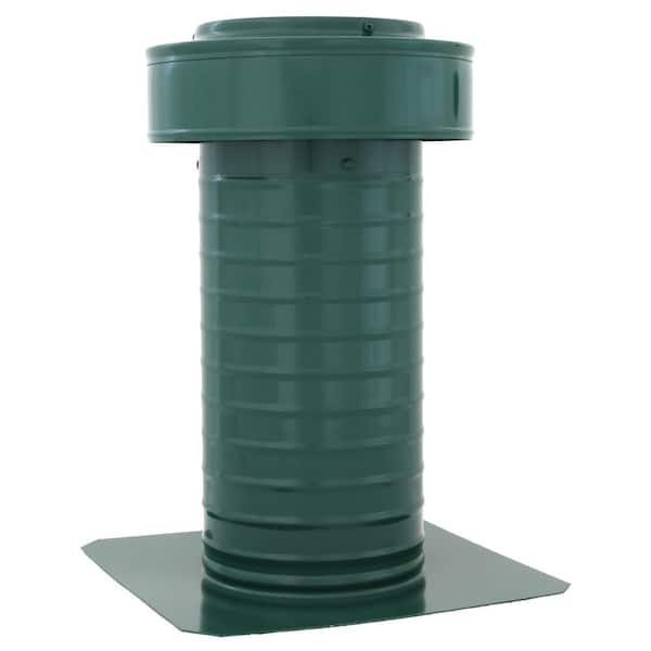 null Keepa Vent 6 in. Dia Aluminum Roof Vent for Flat Roofs in Green