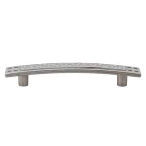 3-3/4 in. Center-to-Center Weathered Nickel Hamm Ered Mission Style Cabinet Pull (10-Pack)