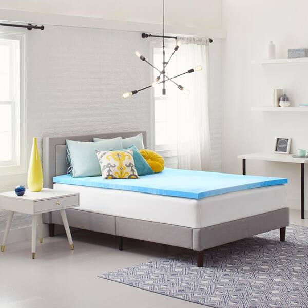 Comfort Revolution Originals 2 in. Medium Gel Memory Foam Twin XL Mattress Topper